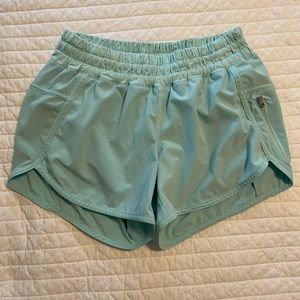 Aqua blue lululemon shorts
